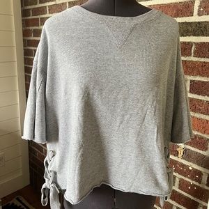 Calvin Klein Performance Women’s Medium Light Grey Tee w/ side braid